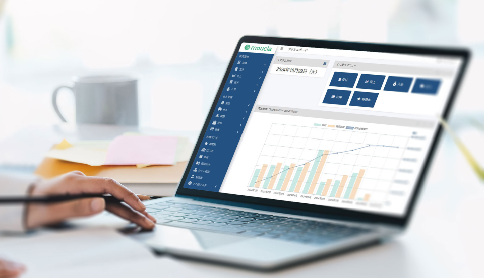 mouclaを使用している様子