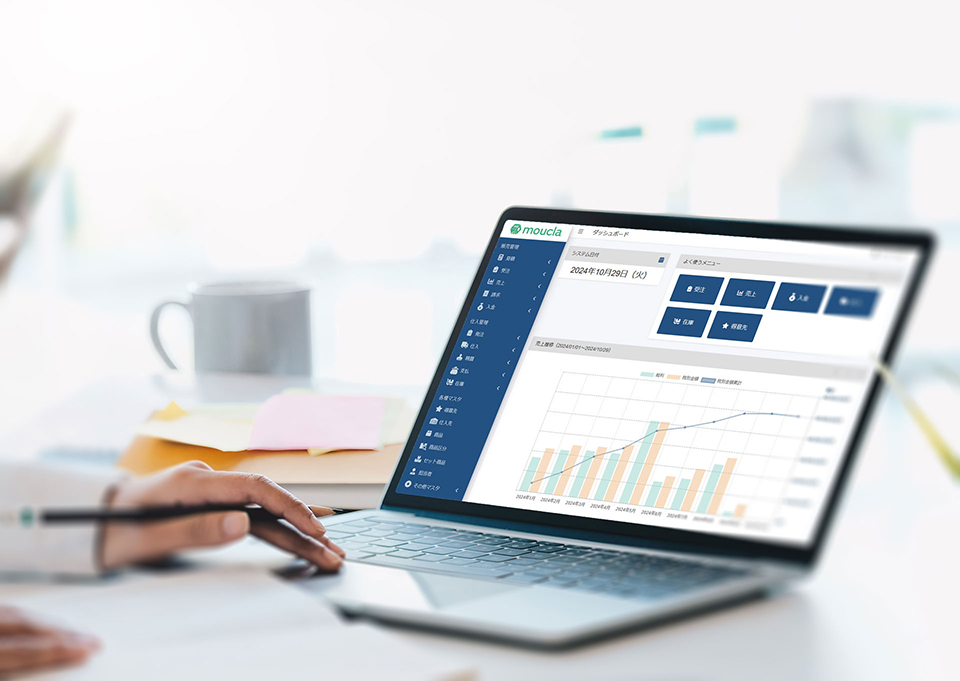 mouclaを使用している様子