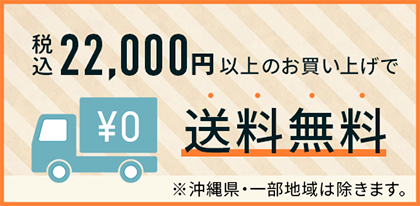 税込22,000円以上お買い上げで送料無料