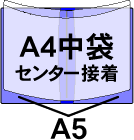 車検証入れ/ 両サイドA5ポケット＋A4中袋 センター接着