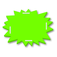 ビックリ型蛍光紙イルミカラーシート（緑）