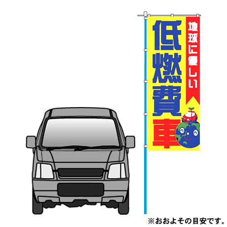 のぼり（地球に優しい低燃費車）中古車・軽自動車(2)