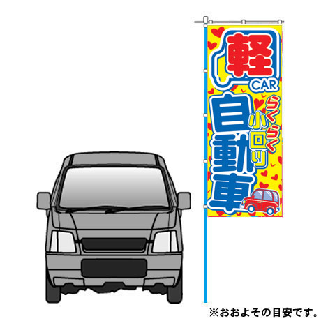 のぼり（軽自動車らくらく小回り）（VN-118）(2)