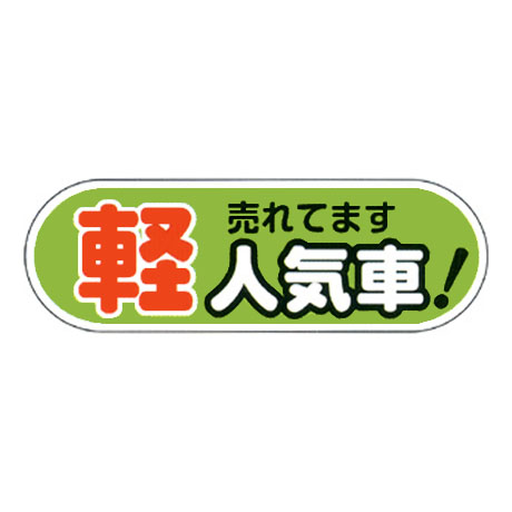 ケーアイサイン用面板（軽 人気車 緑）(1)