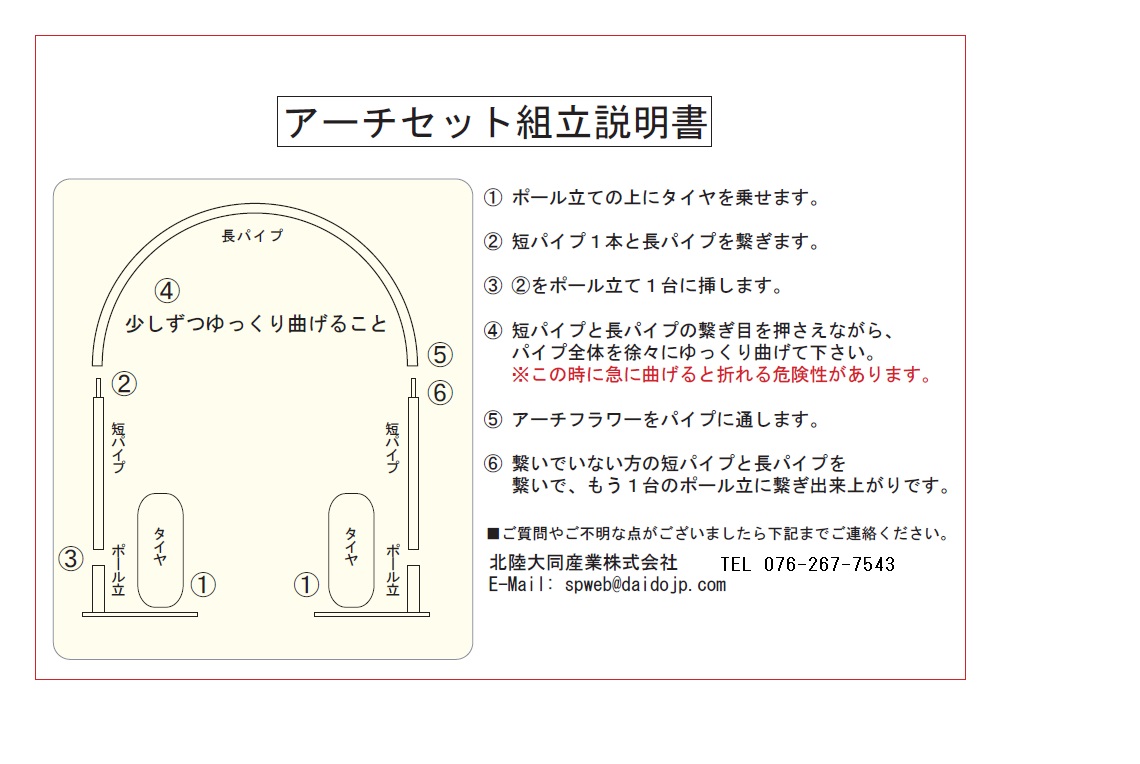 アーチセット組み立て説明書(2)