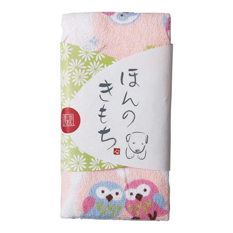 ちょっとごあいさつ 幸せのふくろうタオル (ほんのきもち )